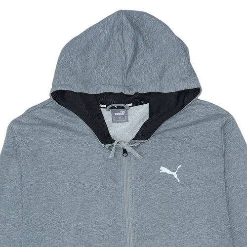 Puma Men’s Grey Full Zip Hoodie XL Sportswear Sweatshirt