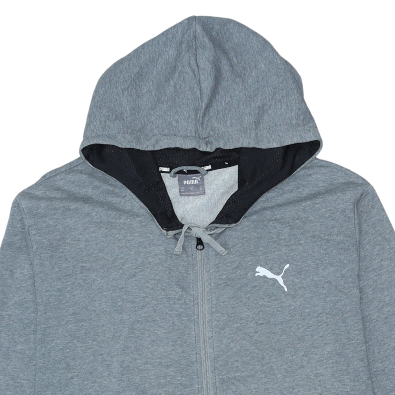 Puma Men’s Grey Full Zip Hoodie XL Sportswear Sweatshirt