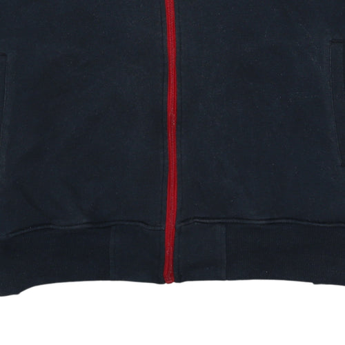 Ellesse Men's Black XL Full Zip Hoodie with Red Trim Sportswear
