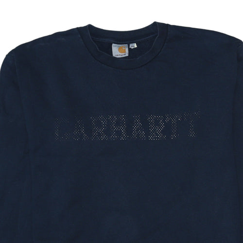 Carhartt Men Blue XL Pullover Sweatshirt Crew Neck Cotton