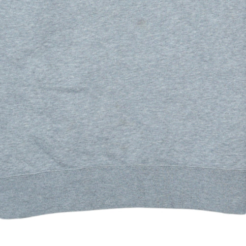 Nike Men's Grey Small Crew Neck Pullover Sweatshirt Regular Fit