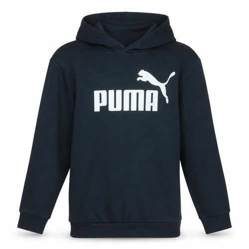 Puma Boys Black Pullover Hoodie 15-16 Years Classic Logo Fleece Sweatshirt