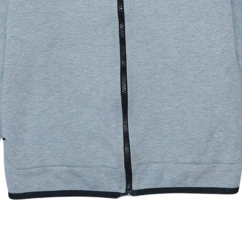 Nike Men's Grey Full Zip Hoodie M Regular Fit Sportswear