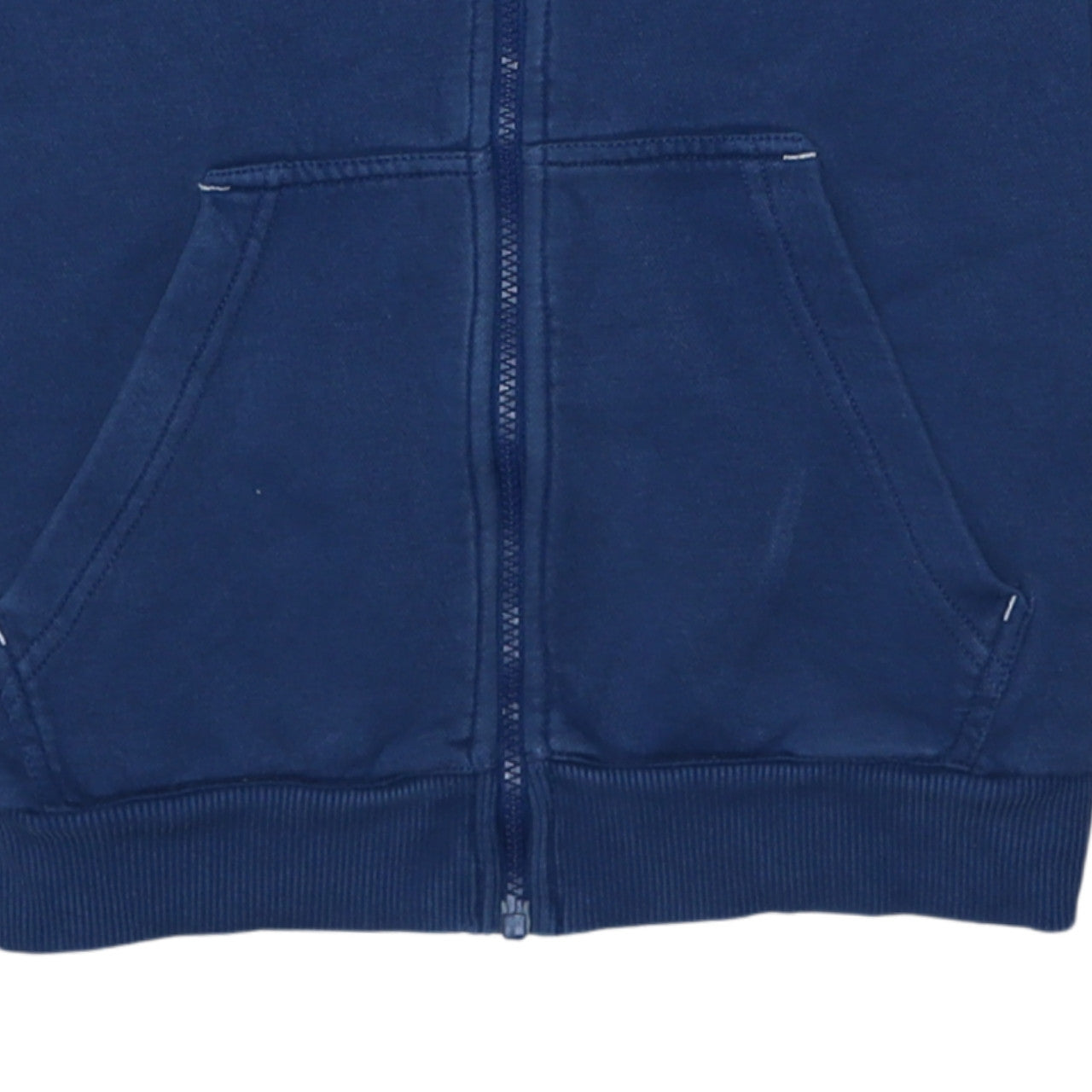 Adidas Men's Blue Full Zip Hoodie Size S Sports Fleece Jacket