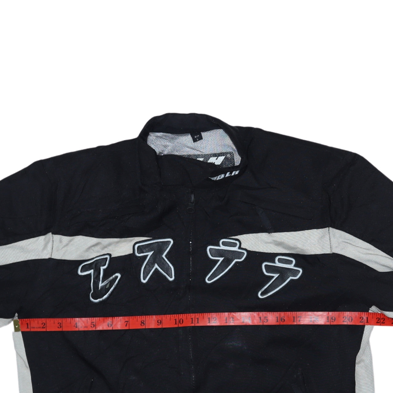 BLH Men's Black Motorcycle Jacket L Windproof Racing Style