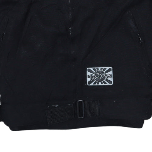 BLH Men's Black Motorcycle Jacket L Windproof Racing Style