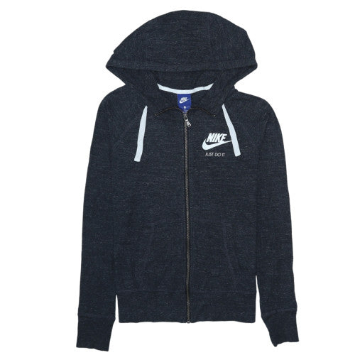 Nike Men's Black Small Full Zip Hoodie with Logo and Pockets