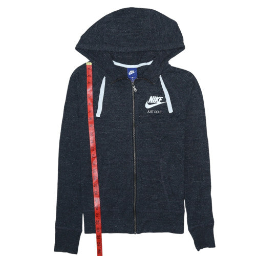 Nike Men's Black Small Full Zip Hoodie with Logo and Pockets