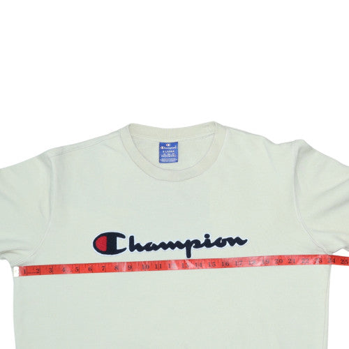 Champion Men's Beige XL Pullover Sweatshirt Crew Neck Cotton