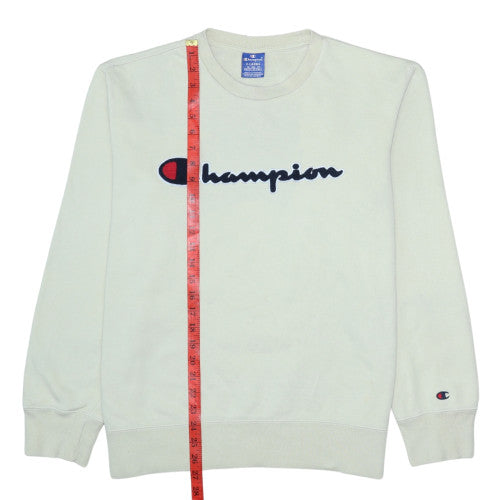 Champion Men's Beige XL Pullover Sweatshirt Crew Neck Cotton
