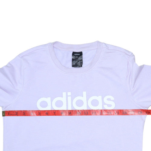 Adidas Women’s Purple Crew Neck Sweatshirt Size S Relaxed Fit