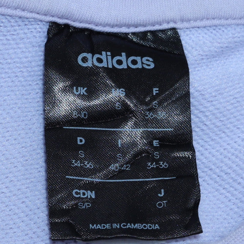 Adidas Women’s Purple Crew Neck Sweatshirt Size S Relaxed Fit