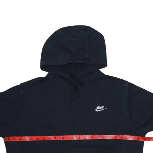 Nike Men's Black M Pullover Hoodie with Logo and Kangaroo Pocket