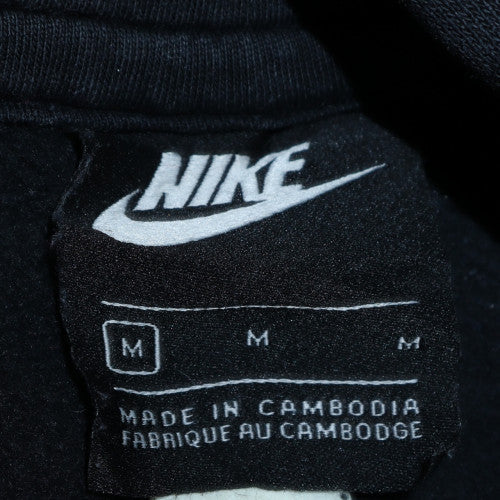 Nike Men's Black M Pullover Hoodie with Logo and Kangaroo Pocket
