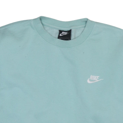 Nike Women’s Mint Green Small Pullover Sweatshirt Cotton Blend