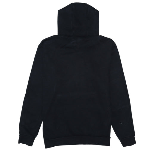 Adidas Mens Black Pullover Hoodie Size L Logo Sports Fleece Sweatshirt