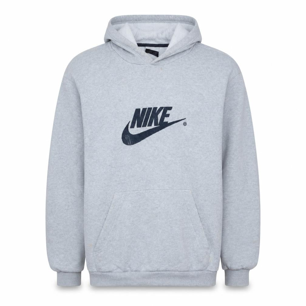 Nike Men’s Grey XL Pullover Hoodie Fleece Logo Sportswear