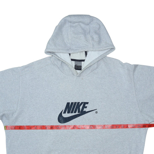 Nike Men’s Grey XL Pullover Hoodie Fleece Logo Sportswear