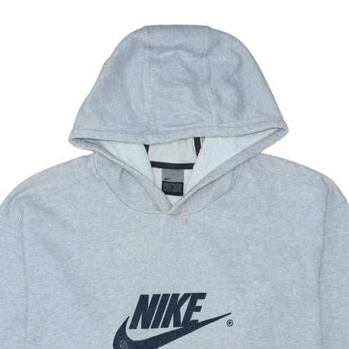 Nike Men’s Grey XL Pullover Hoodie Fleece Logo Sportswear