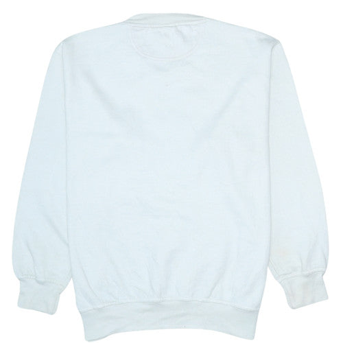 Paul & Shark Men's White Embroidered Nautical Pullover Sweatshirt M