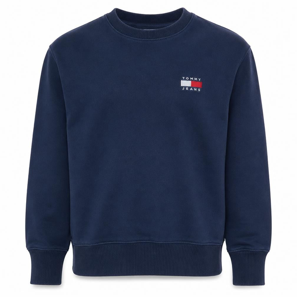 Tommy Jeans Men's Blue XS Crew Neck Cotton Sweatshirt