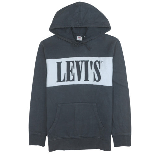 Levi's Men's Black Pullover Hoodie M Regular Fit Graphic Logo