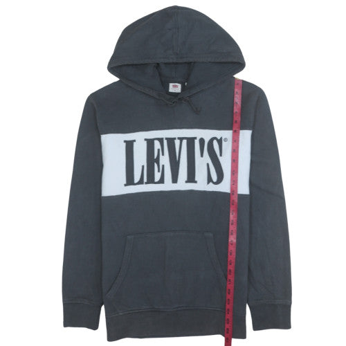 Levi's Men's Black Pullover Hoodie M Regular Fit Graphic Logo