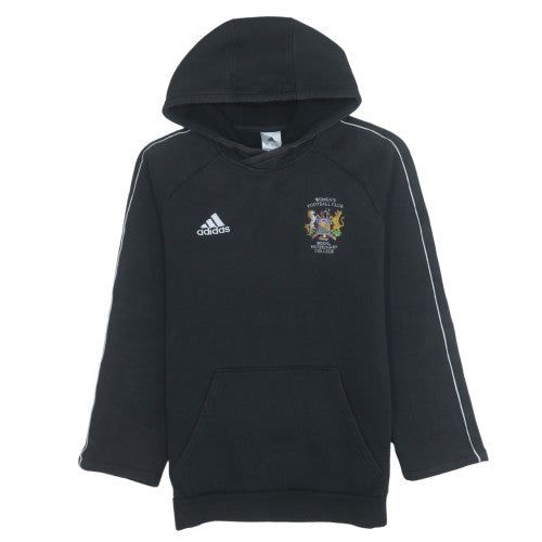 Adidas Men's Black S Pullover Hoodie with Logo and College Crest