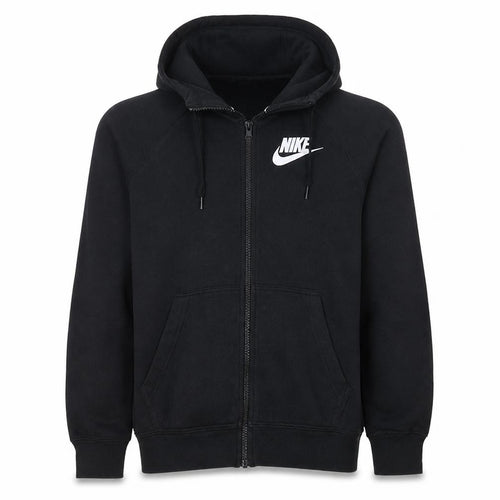 Nike Men's Black Full Zip Hoodie Size S Cotton Blend
