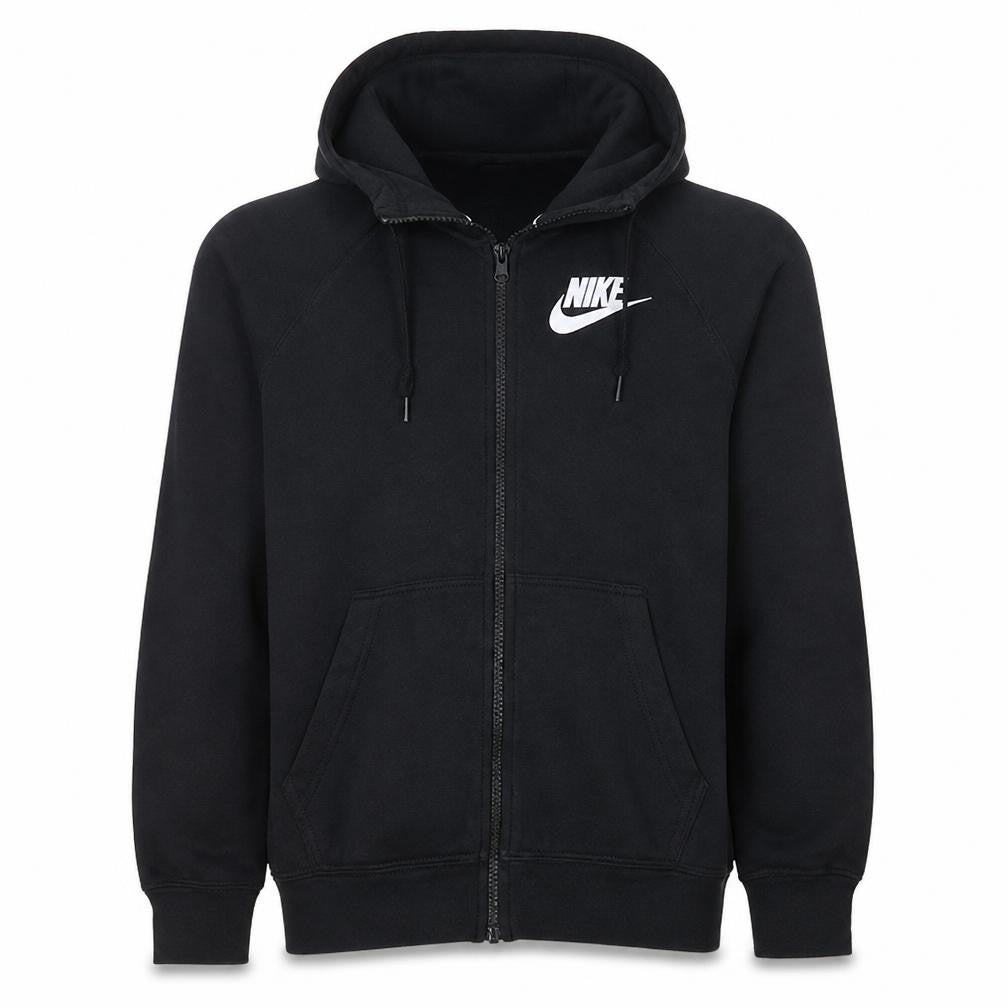 Nike Men's Black Full Zip Hoodie Size S Cotton Blend