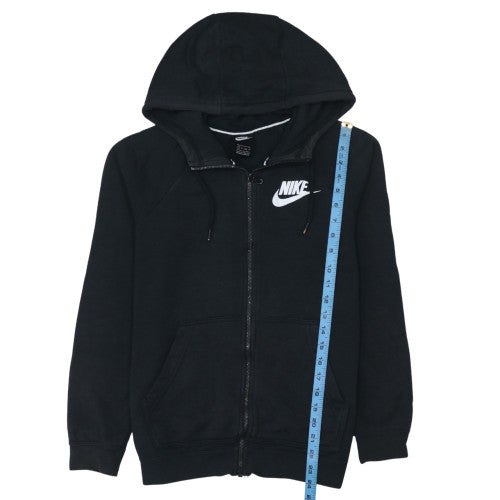 Nike Men's Black Full Zip Hoodie Size S Cotton Blend