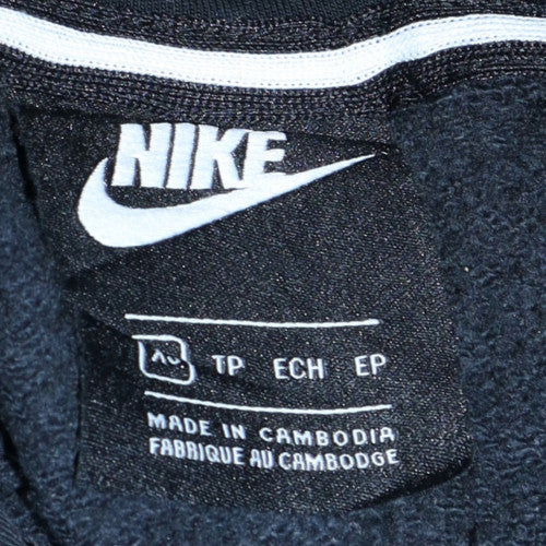 Nike Men's Black Full Zip Hoodie Size S Cotton Blend
