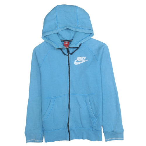 Nike Men's Blue Full Zip Hoodie Sweatshirt Size M Cotton Casual