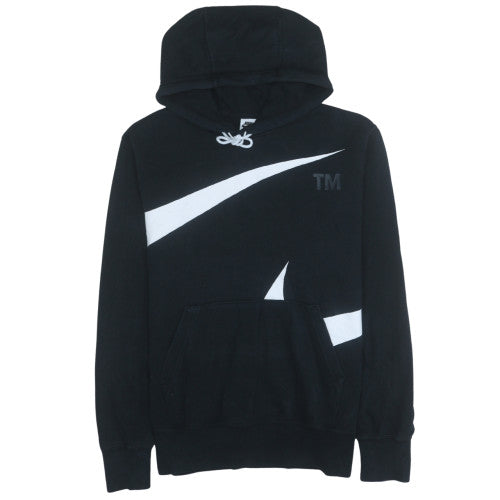 Nike Men's Black Pullover Hoodie L Fleece Logo Sportswear