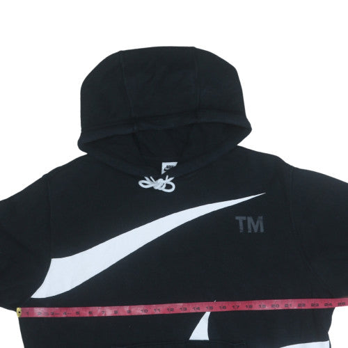 Nike Men's Black Pullover Hoodie L Fleece Logo Sportswear