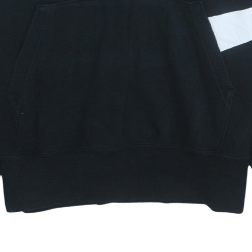 Nike Men's Black Pullover Hoodie L Fleece Logo Sportswear