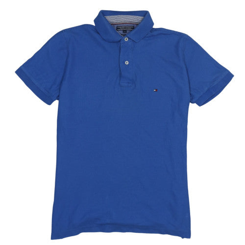 Tommy Hilfiger Men's Blue Regular Fit Cotton Polo Shirt M