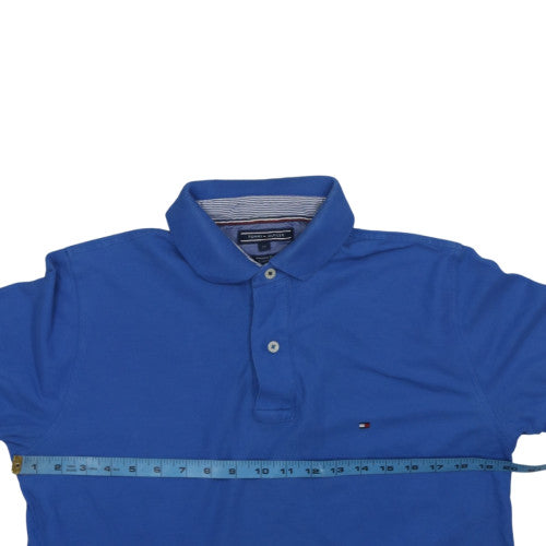 Tommy Hilfiger Men's Blue Regular Fit Cotton Polo Shirt M