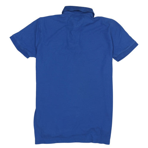 Tommy Hilfiger Men's Blue Regular Fit Cotton Polo Shirt M