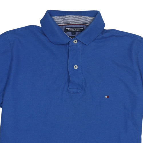 Tommy Hilfiger Men's Blue Regular Fit Cotton Polo Shirt M