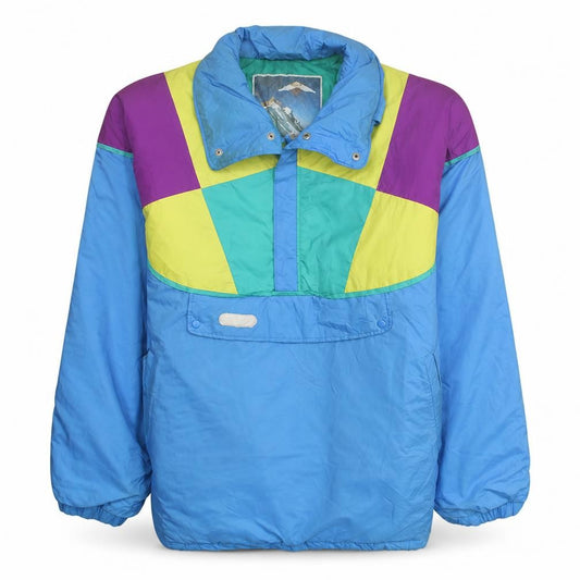 Front view of Eider Men's Multicoloured 80s Ski Anorak Jacket, size 50, Regular