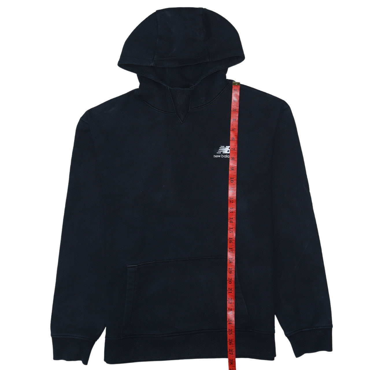 New Balance Men's Black Pullover Hoodie L Cotton Logo Sportswear