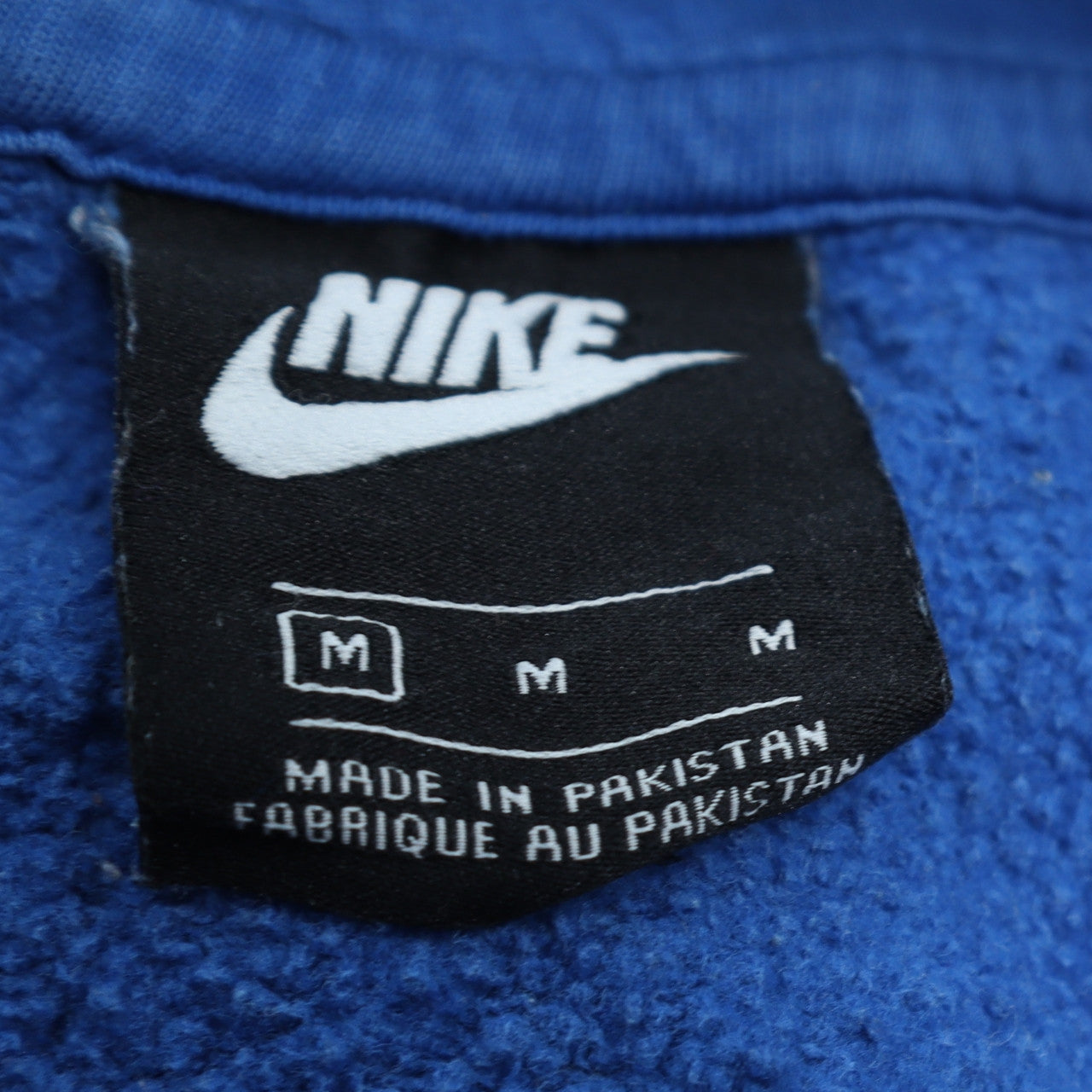 Nike Men's Blue Full Zip Hoodie Size M Fleece Sweatshirt