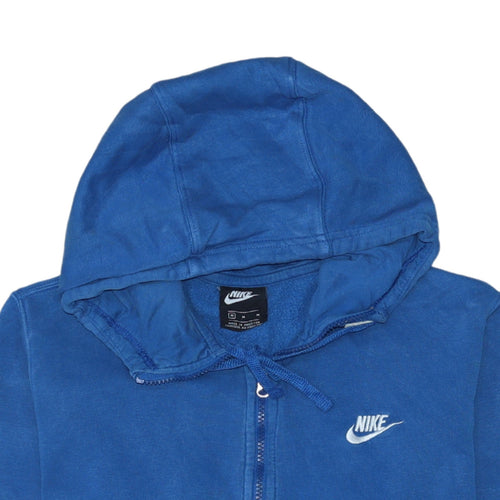 Nike Men's Blue Full Zip Hoodie Size M Fleece Sweatshirt
