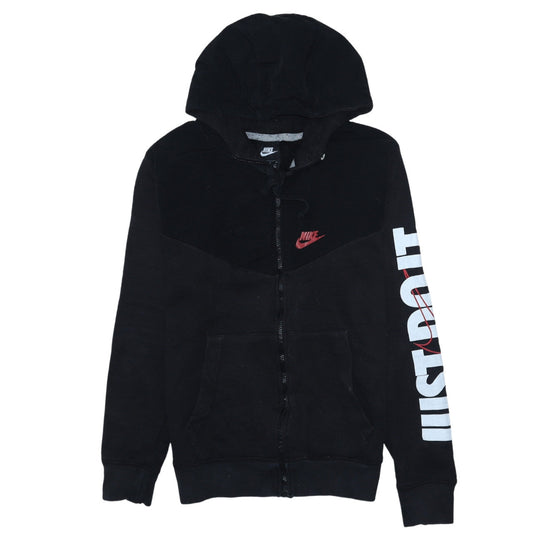 Nike Men's Black Full Zip Hoodie Small Sports Fleece Sweatshirt