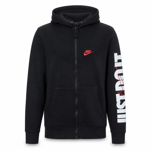 Nike Men's Black Full Zip Hoodie Small Sports Fleece Sweatshirt