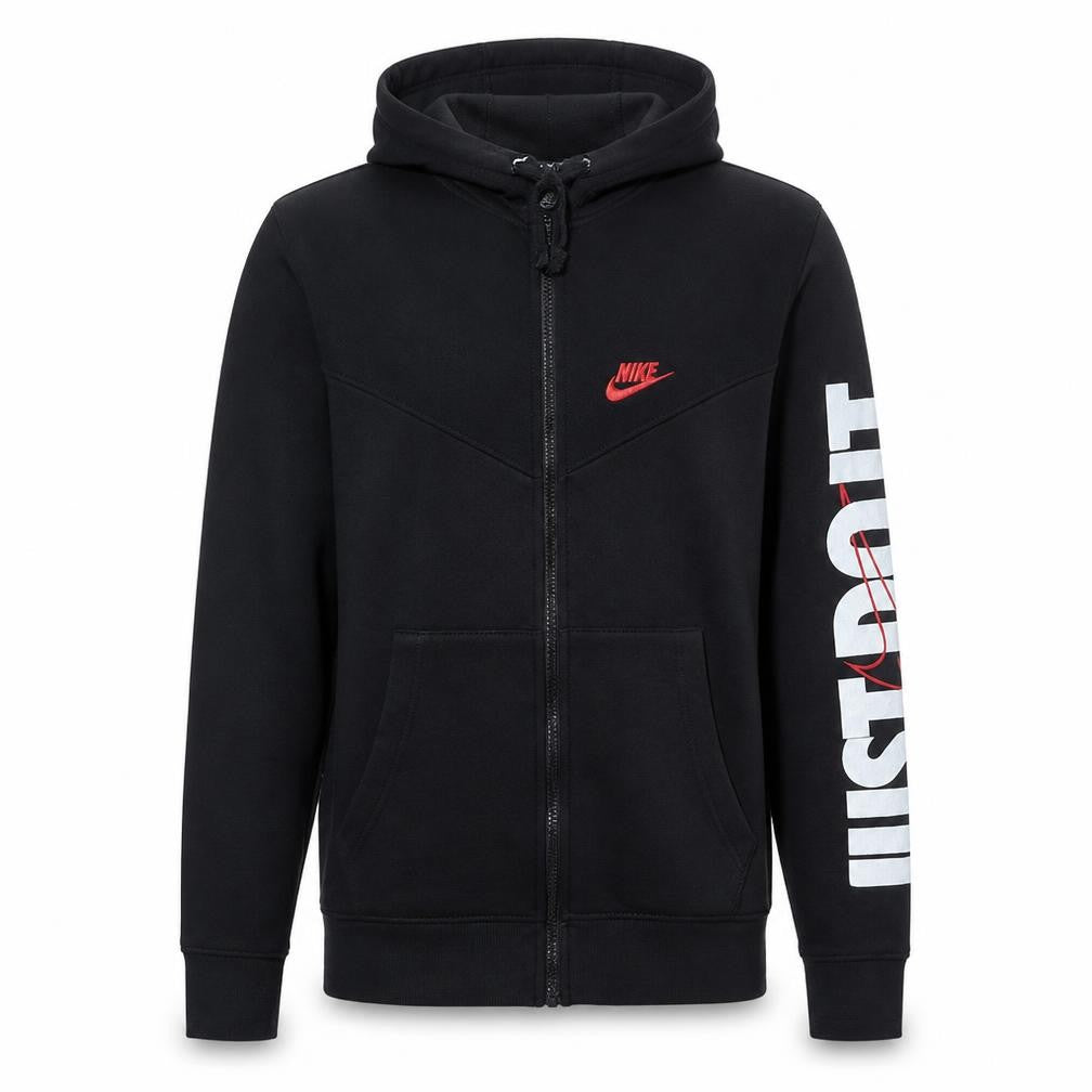 Nike Men's Black Full Zip Hoodie Small Sports Fleece Sweatshirt