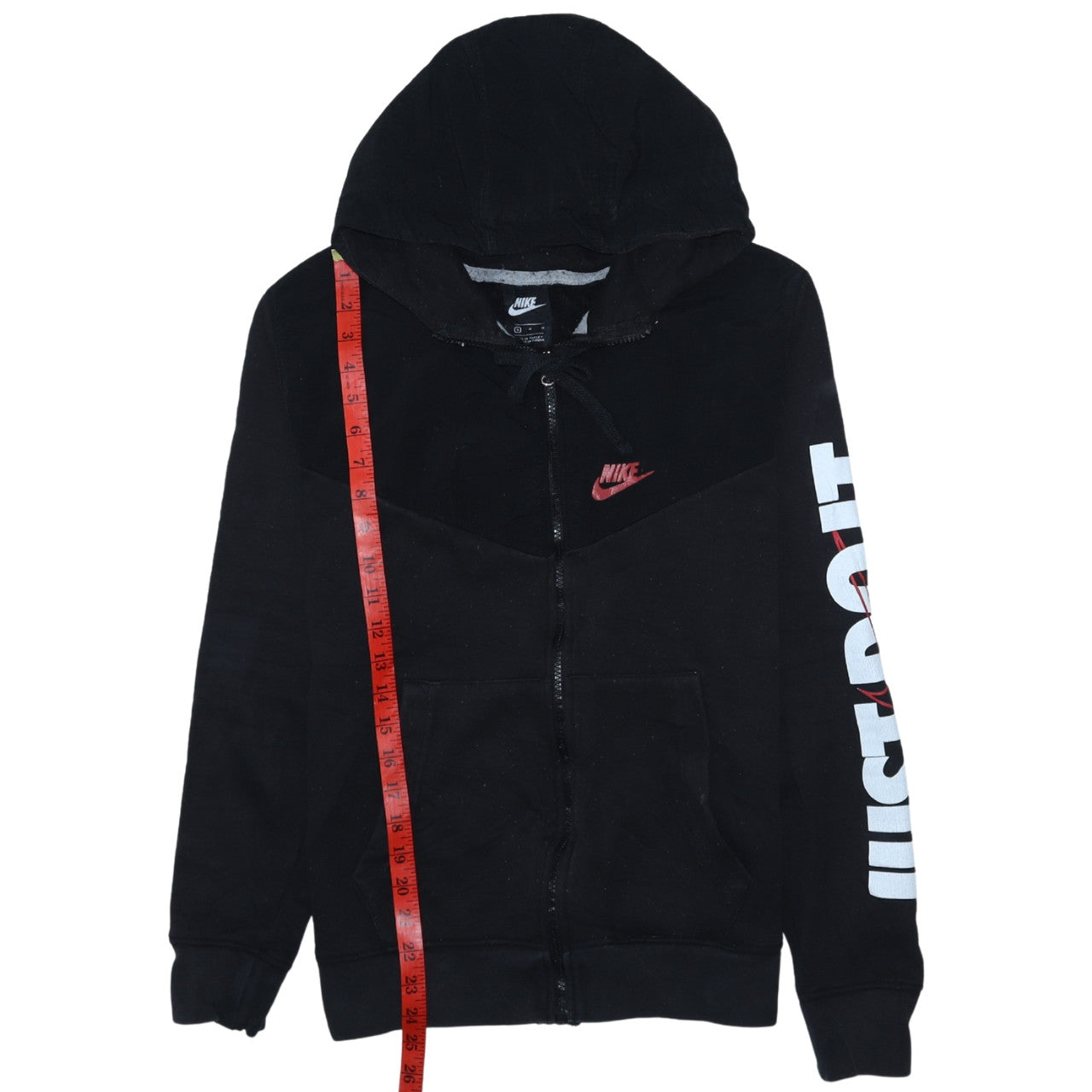 Nike Men's Black Full Zip Hoodie Small Sports Fleece Sweatshirt