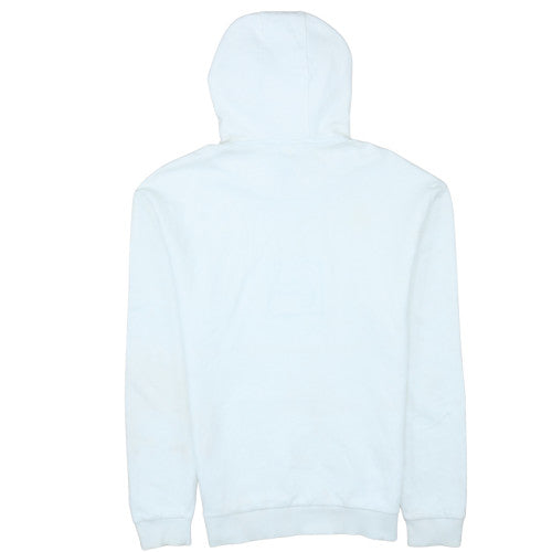 Fila Men's White Small Pullover Hoodie Logo Sweatshirt