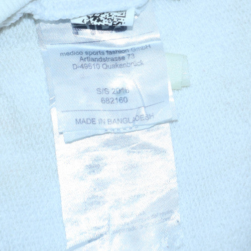 Fila Men's White Small Pullover Hoodie Logo Sweatshirt